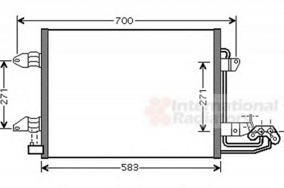 VAN WEZEL 58005211 -  Конденсатор, кондиционер